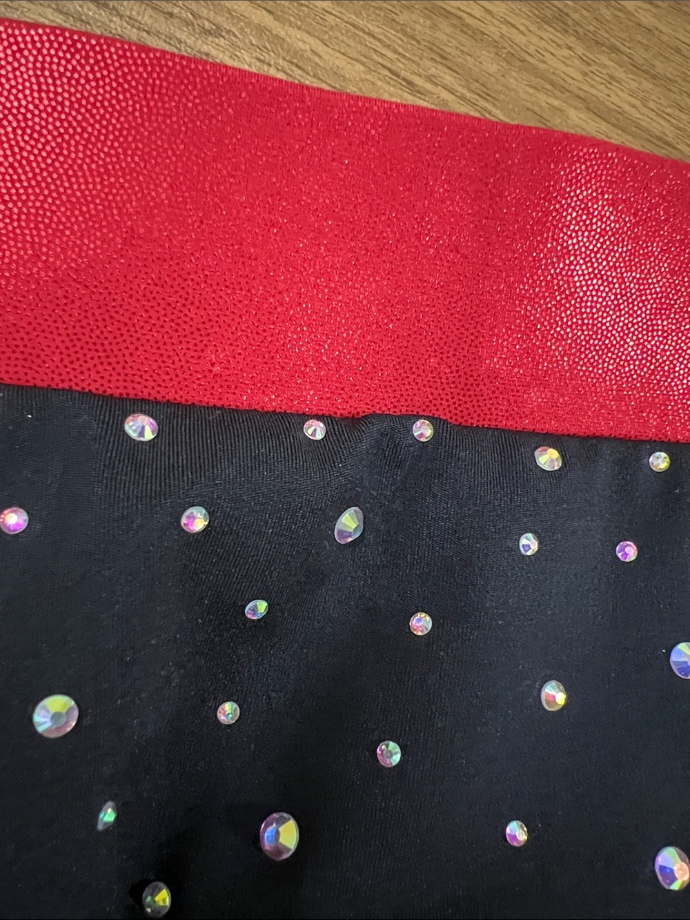 Glitter Starz cheer skirt black/red size JXS - Picture 8 of 8